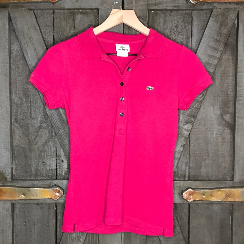 Women’s Lacoste Slim Fit Stretch Short Sleeve Polo